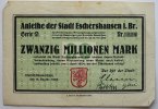 Deutschland 10 Millionen Mark Eschershausen Stadt -