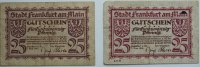 Deutschland 2 x 25 Pf Frankfurt -