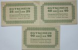 Österreich 25, 40, 90 Heller Oberwolfern -