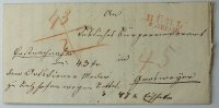 Baden diverse - Bühl - rot L2 . austax.Postnachnahmebrief, Taxvermerke -