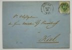 Schleswig Holstein 1 1/4 Sch. grün auf Kabinett Einzelfranktur mit Stpl. von Altona -