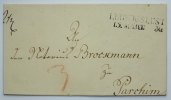 Mecklenburg - Schwerin Vorphiliatelie Ludwigslust 15 Mart 30, zweizeiliger L-Stpl. a. Brief nach Parchim -