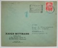 DR - Zeppelinpost Besucht die Zeppelin Postausstellung auf Geschäftsbrief mit Hindenburg 12 Pf -