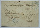 Hannover Vorphiliatelie -Dransfeld- blauer K 2 a. unfrankiertem Brief von 1858 Kabinett -