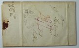 Bremen 1847 Segmentstpl. Bremen /F.TH. u. Tax O.P.A. 19 Oct. 47 gelaufen 30.37 £ Tax included +  12.57 £ shipping