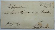 Mecklenburg - Schwerin Vorphiliatelie Ludwigslust 22 Sep. , zweizeiliger L-Stpl. a. Siegelbrief -