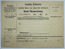 Thurn & Taxis Besonderheit ungebrauches Postanweisungs Formular sehr selten -
