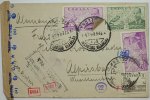 Spanien 2 P. Flugpost m. 2 mal 35 c. Flugpost u. Zuf.a. Brief Spanien/Würtemberg -