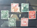 Deutsches Reich Michel Nr. 544- 547, 554 und 555 -