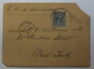 Niederlande Südamerika Express Karte mit US Stempel PONY all paid -
