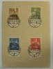 3. Reich Michel Nr. 850 - 853 mit FDC Stempel 4 Were -