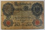 Deutsches Reich 20 Mark 1910 Rosenberg Nr. 40 b, Serie E, Unterdruck Y, ... 1.74 £ Tax included +  7.80 £ shipping