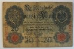 Deutsches Reich 20 Mark 1910 Rosenberg Nr. 40 b, Serie H, Unterdruck B, ... 3.47 £ Tax included +  7.80 £ shipping