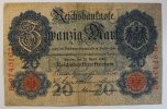 Deutsches Reich 20 Mark 1910 Rosenberg Nr. 40 b, Serie B, Unterdruck U, ... 3.47 £ Tax included +  7.80 £ shipping