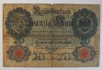 Deutsches Reich 20 Mark 1914 Rosenberg Nr. 47 b, Serie M, Unterdruck D, ... 2.60 £ Tax included +  7.80 £ shipping