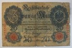 Deutsches Reich 20 Mark 1914 Rosenberg Nr. 47 b, Serie M, Unterdruck D K... 2.17 £ Tax included +  7.80 £ shipping