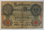 Deutsches Reich 20 Mark 1914 Rosenberg Nr. 47 b, Serie J, Unterdruck W K... 2.60 £ Tax included +  7.80 £ shipping