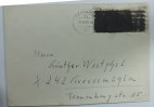 Bund Postkrieg Michel Nr.479 20 Jahre Vertreibung mit Übermalung schwarz matt -