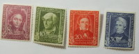 Bund Michel Nr. 117 - 120 kompl. Satz 4 Werte  1949 Postfrisch o. Falz **