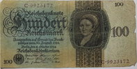 Deutsches Reich 100 Mark 1924 Rosenberg Nr.170 stark gebraucht 17.35 £ Tax included +  12.57 £ shipping