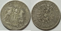 Hamburg 5 Mark 1876 ss 52.06 £ Tax included +  12.57 £ shipping