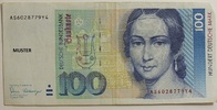 Deutschland 100 DM Standard Catalog of Worldpaper Money Nr. 41 a -