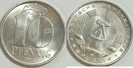 DDR 10 Pf 1971 A Kursmünze st 2.17 £ Tax included +  7.80 £ shipping