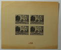 3. Reich Paketzulassungsmarke als Block Nachdruck Rot Kreuz Souvenier Block Theresienstadt Michel RK 1 (vermutlich Fälschung) -