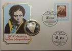 BRD 10 DM Numisbrief 200. Geburtstag Schoppenhauer -