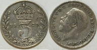 Großbritannien 3 Pence 1920 s 4.25 £ Tax included +  7.80 £ shipping