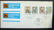 BRD Wohlfahrt Marioneten Michel Nr. 650 - 653 auf Brief mit Sonderstempel -