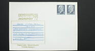DDR 2 x 5 PF Ganzsache Inteerartes Briefmarkenausstellung -