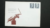 DDR 2 x 5 PF Ganzsache Inteerartes Briefmarkenausstellung -