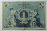 Kaiserreich 100 Mark Rosenberg Nr. 34 Serie L, Unterdruck N -