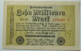 Weimar 10 Millionen Mark Rosenberg Nr. 105 a, WZ: Hakensterne, KN 6 stellig, FZ: SO -