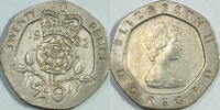 Grossbritannien 20 Pence 1982 ss 2.17 £ Tax included +  7.80 £ shipping