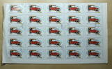 Ungarn 50 x 40 Filler 75 Jahre Automobil Nr. 3054 Bogen zu 50 Stück Rand und Mitte geknickt -