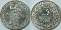 Weimar 3 Mark 1925 A Rheinlande EF