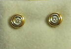 Brillanten Ohrstecker .585 Gold insg. 0,24 ct