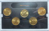 USA 5 x 25 Cent Tenneesee, Ohio, Lousiana, Indiana, Mississippi -