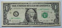 usa 1$ Ersatz / Sternennote Serie 2013, San Franzisco Kalifornien Buchstabe L -