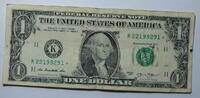USA 1$ Ersatz / Sternennote Serie 2013, Dallas Texas Buchstabe K -