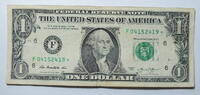 USA 1$ Ersatz / Sternennote Serie 2013, Atlanta Georgia , Buchstabe F -