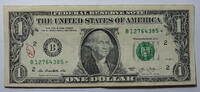 USA 1$ Ersatz / Sternennote Serie 2013, New York, Buchstabe B -