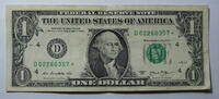 USA 1 $ Ersatz / Sternennote Serie 2013, Cleveland Ohio , Buchstabe D -