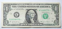USA 1 $ Ersatz / Sternennote Serie 2013, San Franzisco Kalifornien Buchstabe L -