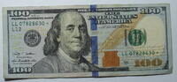 USA 100 $ Ersatz / Sternennote Serie 2009, Buchstabe ll -