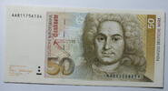 Deutschland 50 DM 1989 World Paper Money Nr. 40 a, Unterschrift Pöhl, Schlesinger unc