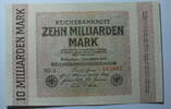 Deutschland 10 Milliarden Mark World Paper Money 117 a, Wz: G -