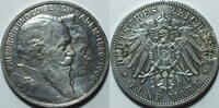 Baden 5 Mark 1906 Friedrich I., 1856 - 1907, Goldene Hochzeit ss gehenkelt 78.03 £  +  21.67 £ shipping